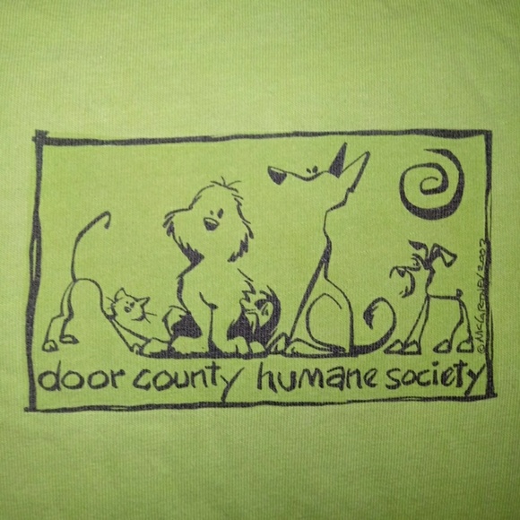 Mens Door County Humane Society T Shirt Xl